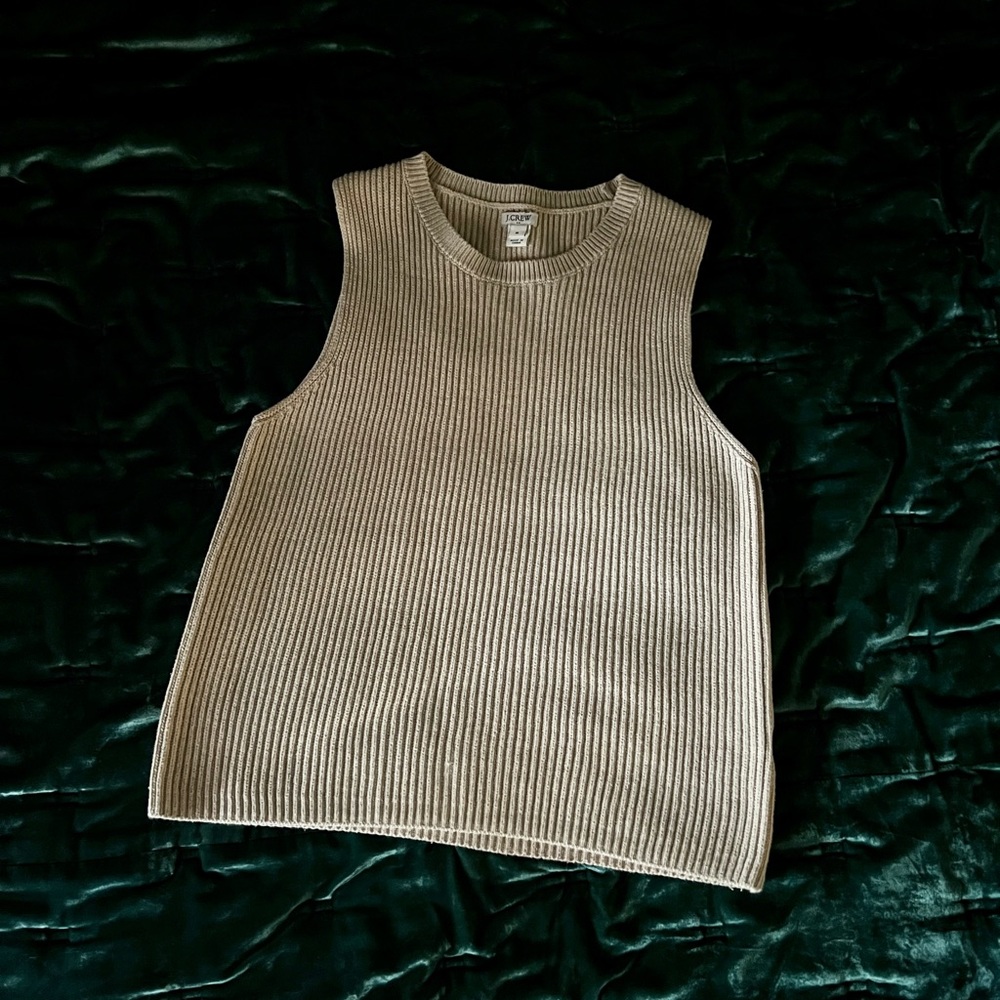 J.Crew Sweater Tank — Beige